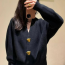 Liu Wen vintage love button cashmere