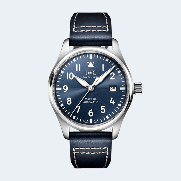 IWC 마크 20 블루다이얼 가죽스트랩